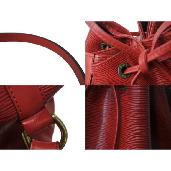 Louis Vuitton Bag Drawstring Epi Shoulder Red Leather Noe - Picture 4 of 9